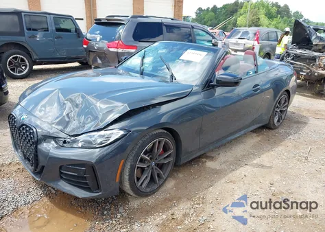 2021 BMW M440I из США, поврежденный, VIN WBA53AT05MCG89665